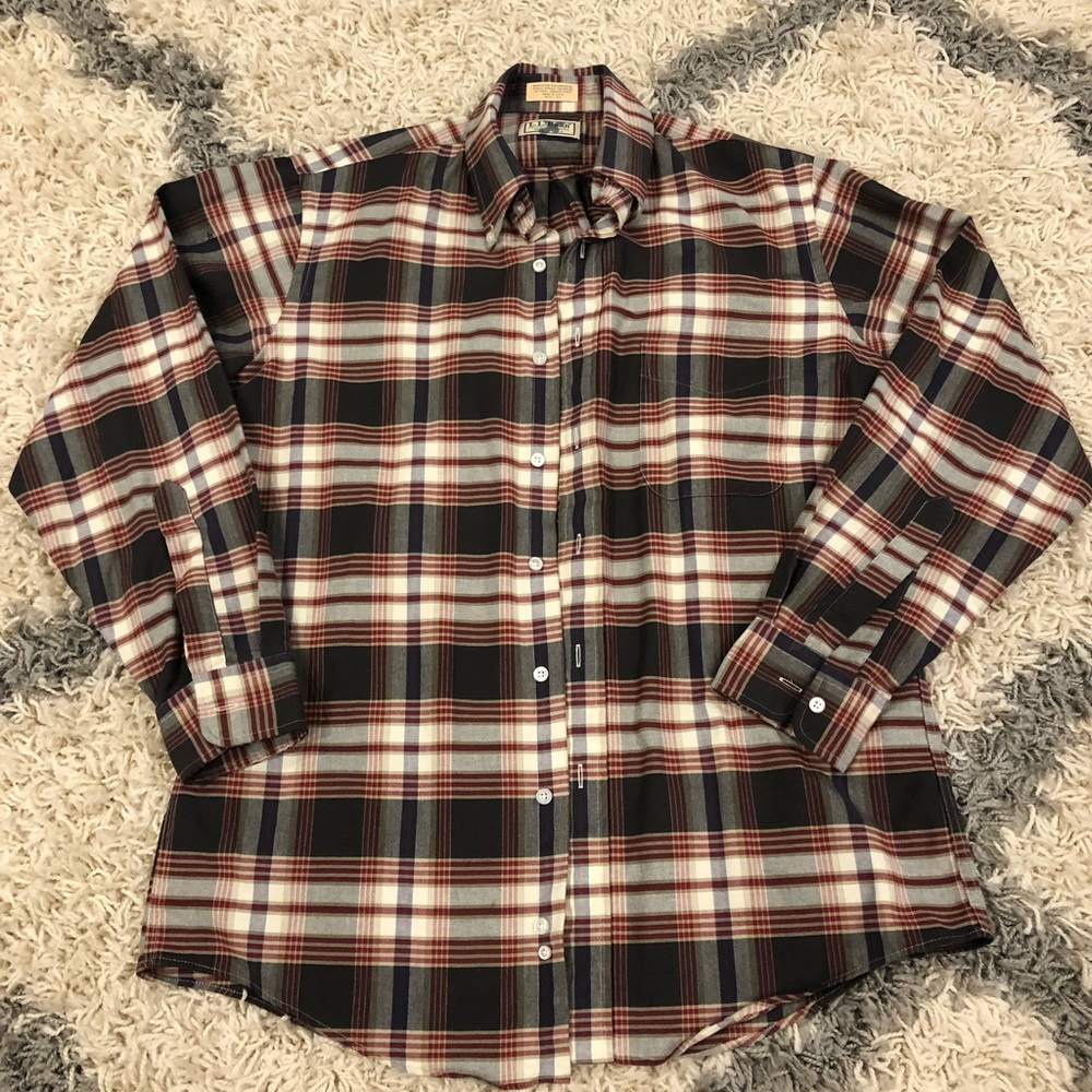 L.L. Bean Men's Plaid Button Up Shirt